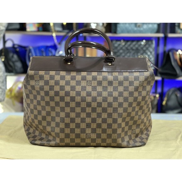 LOUIS VUITTON France 15" Damier Travel Compact Duffle Carryall Cabin Size Bag - Picture 3 of 12